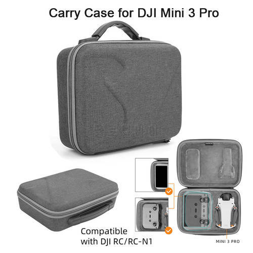 Portable Carrying Case for DJI Mini 3 Pro Drone Body Remote Storage Bag Handbag Box Fit for DJI RC/RC-N1 Remote Control