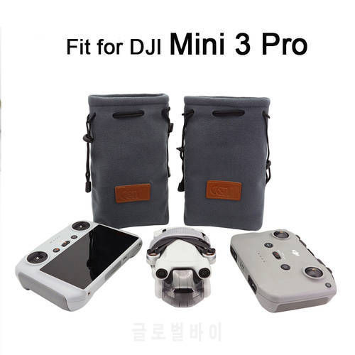 Plush Storage Bag for DJI Mini 3 Pro Portable Handbag Drone Remote Controller Plush Carrying Case Scratch-proof Protector