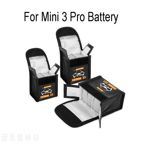 Mini 3 Battery Pack Protective Storage Bag LiPo Safe Explosion-Proof Carrying Pouch for DJI Mini 3 Pro Accessories