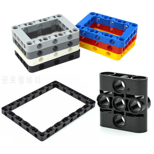 Building Blocks Technical Parts Hole Arm Pin Connector Liftarm Bricks Compatible 39793 64178 64179 39794 39790 Construction Toys