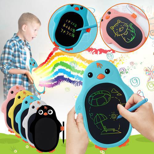 Electronic Drawing Board LCD Screen Writing Tablet 10 inch penguin Digital Graphic Drawing Tablets Handwriting Pad Board+Pen