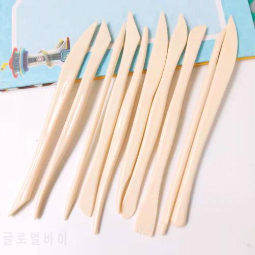 No Deformation 10 Pcs/Set Good Easy to Operate Clay Carving Tools Wiping Function Sculpture Knife Carving Cutter for Pottery