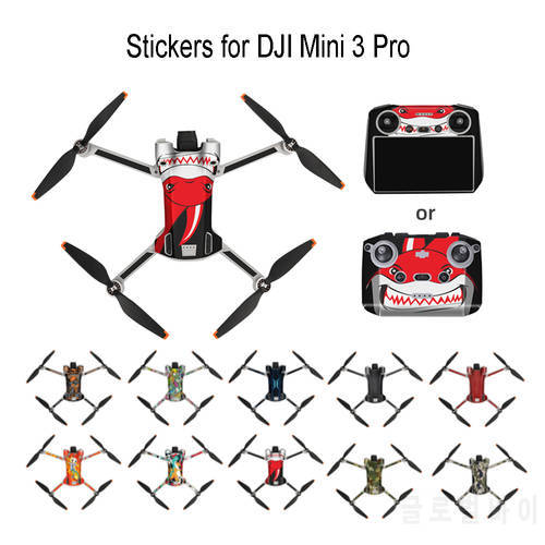 For DJI Mini 3 Pro Stickers Drone Protective Film Waterproof Aircraft & Remote Decals Full Cover Skin Mini 3 Pro Accessories