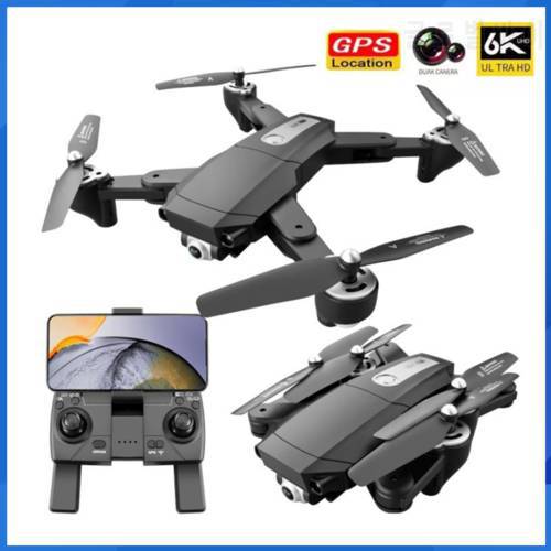 Rc Camera Drone 4k HD Wide Angle Camera 1080P WiFi Fpv Drone Dual Camera Quadcopter Real-time Transmission Helicopter Toys Gift