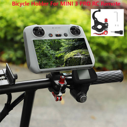 Bike Clip Bicycle Bracket Holder For DJI Mini 3 Pro Remote Controller RC Monitor Clamp for DJI Mini 3 Drone Accessories