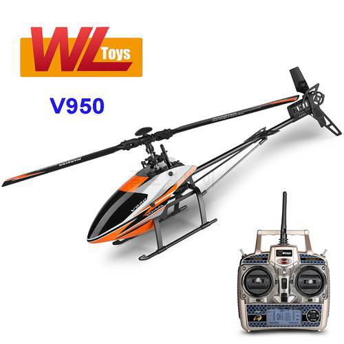 WLtoys V950 RC Helicopter RTF 2.4G 6CH 3D 6G Brushless Motor RC Plane Flybarless Remote Control Aircaft Toys Gift for Friend