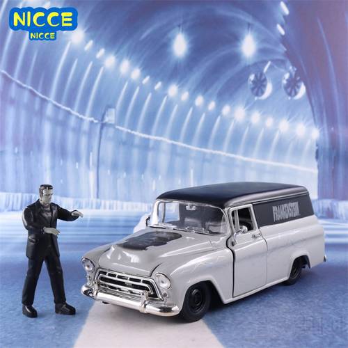 Nicce 1:24 FRANKENSTEIN & 1957 CHEVY SUBURBAN Simulation Diecast Car Metal Chevrolet Alloy Model Car Gift Collection J129
