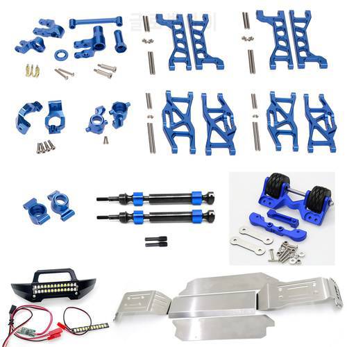 Traxxas 1/10 MAXX Wheelie Bar Metal Upgrade Parts Swing Arm Steering Group Bumper Chassis Armor C Base For RC Car 1:10 Maxx