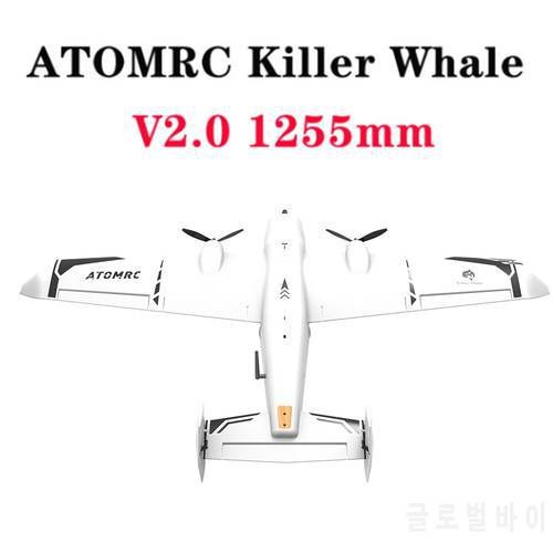 2.0ATOMRC Killer Whale 1255mm Wingspan RC Airplane Fixed Wing AIO EPP FPV UAV Aircraft With Camera Mount KIT PNP FPV