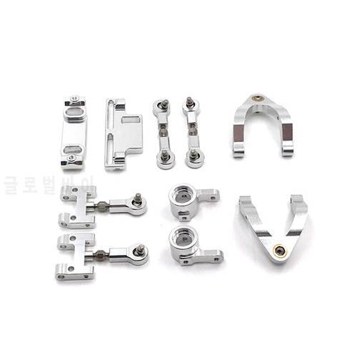 WPL 1/10 D12 RC Car Upgrade Parts Upper Lower Swing Arm Steering Cup Knuckle Hex Adapter Set Accessories