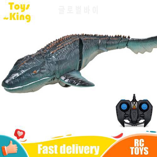 Rc Boat Fist Simulation Radio Controlled Ship Animal Wireless Electric Boat High-Speed Speedboat Mosasaurus Boat Outdoor Toy Boy