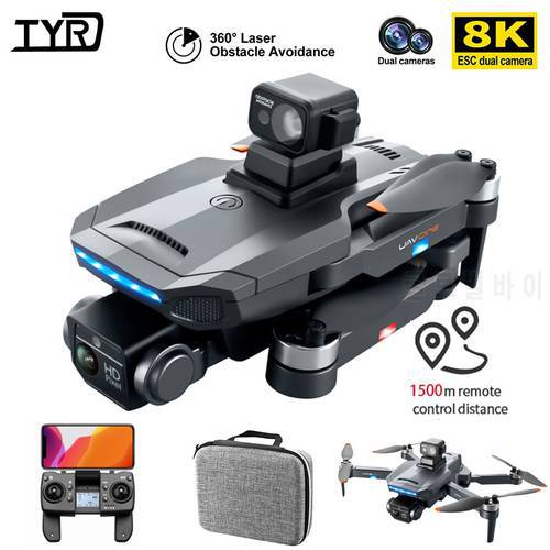 TYRC K918 MAX GPS Drone 4K Professional Aerial 8K HD Camera Obstacle Avoidance Brushless Foldable Quadcopter FPV Distance 1.2KM