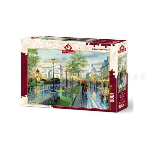 Spring Outing Paris Jigsaw Puzzle Art Games For Family 1000 Pieces Puzzles For Adults Hobby Paper Jigsaw Puzzles