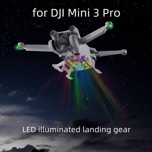 For DJI Mini 3 Pro Anti-fall LED Lighting Tripod Training Heightening Tripod for DJI Mini 3 Pro Landing Gear Accessories