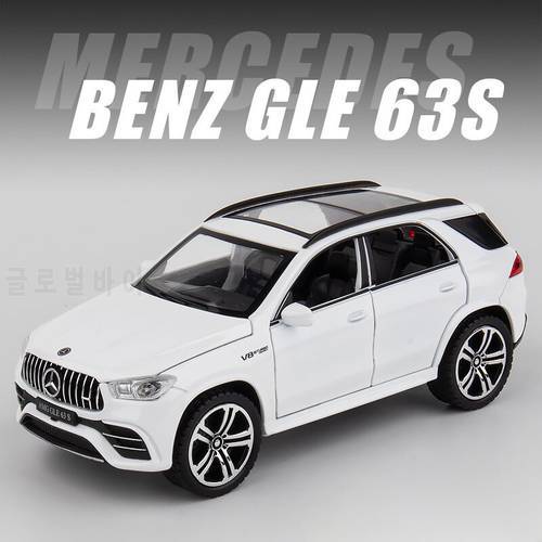 New 1/32 Mercedes-Benz Gle63S Car Model Simulation Alloy Sound And Light Pull Back Off-Road Vehicle Boy Toy Car Collection Gift