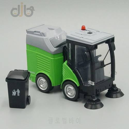 Diecast Model Toy City Sweeper Garbage Cleaning Truck With Sound & Light