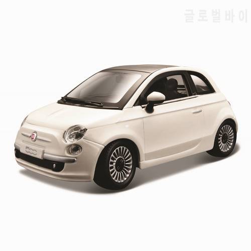Bburago 1:24 Scale 2007 Fiat 500 alloy racing car Alloy Luxury Vehicle Diecast Cars Model Toy Collection Gift