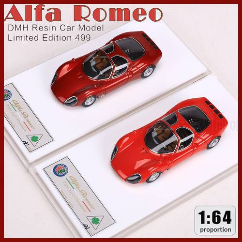 DMH 1:64 Alfa Romeo TIPO 33 Stradale Diecast Resin Model Car Limited edition 499 Spot Sale