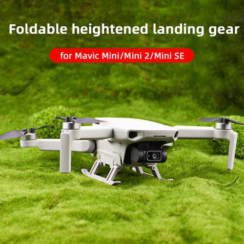DJI Mavic Mini 2 /SE Foldable Landing Gear Extended Height Leg Support Protector Stand Skid For DJI Mavic Mini Drone Accessories