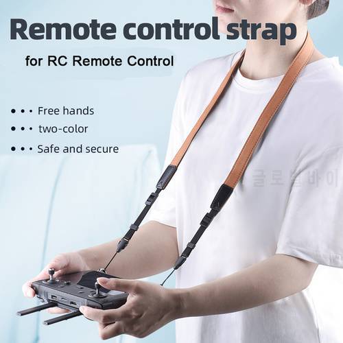 Dual Color Pu Lanyard for DJI Mini 3 Pro RC Remote Control Comfortable Aerial Flight Controller Neck Strap Hanging Straps