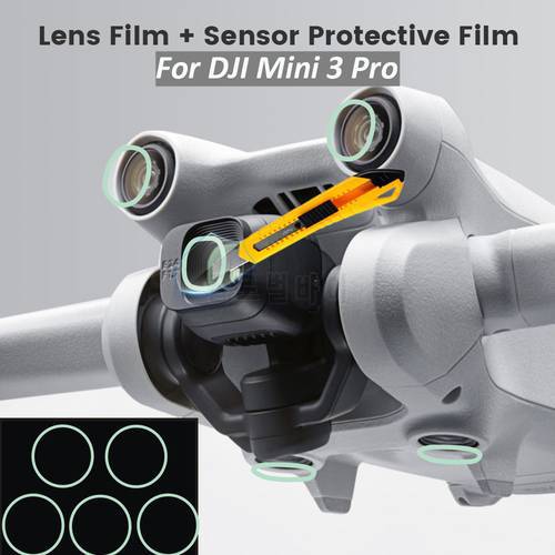 Protective Film for DJI Mini 3 Pro Sensor Protective Film + Lens Film Anti-scratch Anti-Bump for DJI Mini 3 Pro Accessories