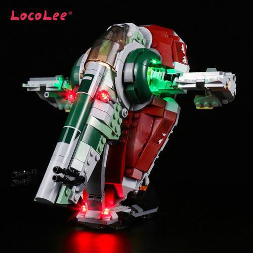 LocoLee Led Light Kit For 75312 Boba Fett&39s Starship Block DIY Toy Building Blocks Lighting Set NOT Include Model