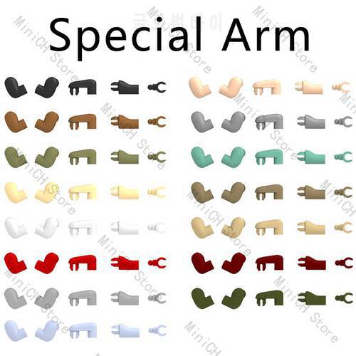 Special Modelling Action Figures Arms Spherical Joints Hands Bricks Body Parts Building Blocks MOC Accessories Compatible Toys