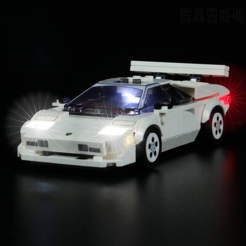 Brick Bling LED Lighting Set for 76908 Sports Cars Speed Racing Collectible Bricks Light Kit, Not Included Building Model