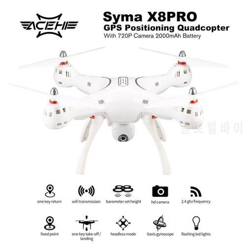 Syma X8PRO GPS DRON WIFI FPV With 720P HD Camera or Real-time H9R 4K Camera drone 6Axis Altitude Hold x8 pro RC Quadcopter RTF