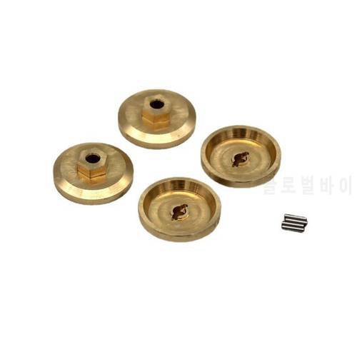 4pcsFMS 1/18 Cool Road Ze RC Climbing Remote Control Car Metal Upgrade Accessories Brass Counterweight 7mm Coupler