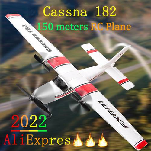 2022 New RC Airplane Classical Cessna 182 RTF Kit RC Glider Plane Remote Control DIY Aircraft Suitable More Battery JIMITU