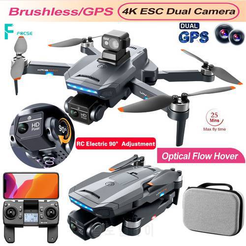 New GPS Drone 6K Professional HD Dual Camera FPV WIFI 5G Aerial Brushless Aircraft Optical Flow Dron RC Foldable Quadcopter Toys