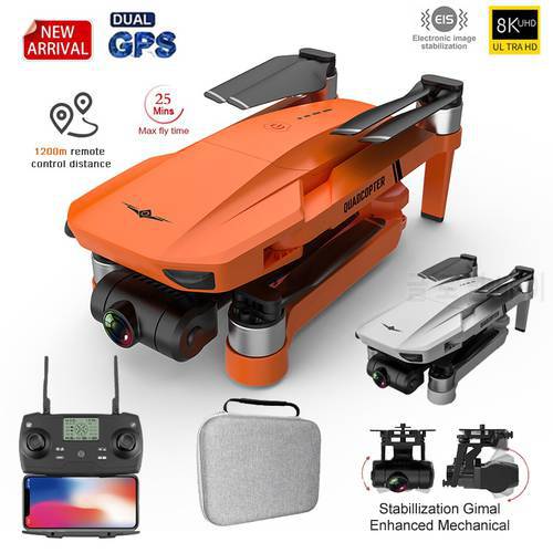 2022 New KF102 GPS Drones With Camera HD 4k Profesional FPV 2-Axis Gimbal Quadcopter Brushless RC Dron VS SG906