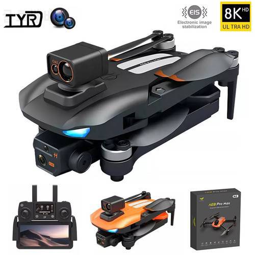 TYRC AE8 Pro Max GPS Drone 8K HD Aerial Photography Professional Dual Camera Brushless Obstacle Avoidance 225g RC Distance 1.2KM