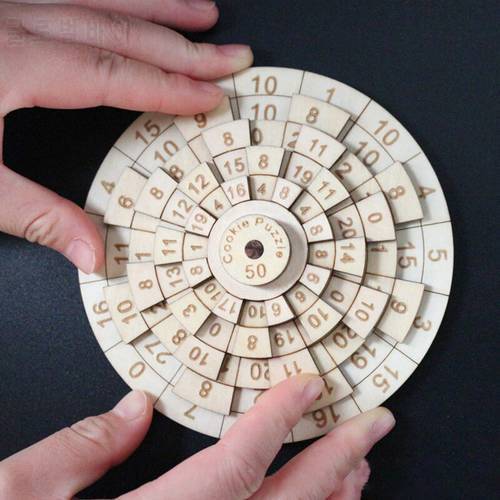 Wooden Puzzle Adult Toys With High Difficulty Mathematical Brain Teasers For Burning Brain Intelligence Development Toys Gifts