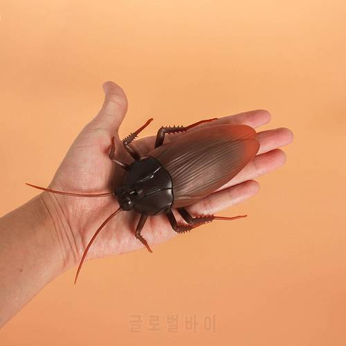 [Funny] Trick toys Remote control animal LED light RC insects Ant Cockroach Spider electronic pet robot model Prank toy joke toy