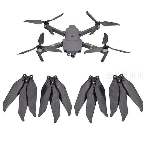 For DJI Mavic Pro Drone 8331 Carbon Fiber Propeller 3-Blade Folding Props Low Noise Blade Noise Reduction Wing CW CCW