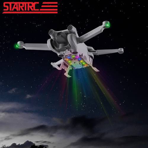 STARTRC DJI Mini 3 Pro LED Landing Gear Flash Lights Foldable Extended Landing Skid for DJI Mavic Mini 3 PRO Drone Accessories