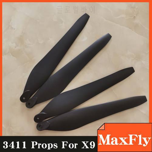 Hobbywing Folding Carbon fiber plastics 3411 CW CCW 8MM propeller for hobbywing X9 power system motor for agricultural drone