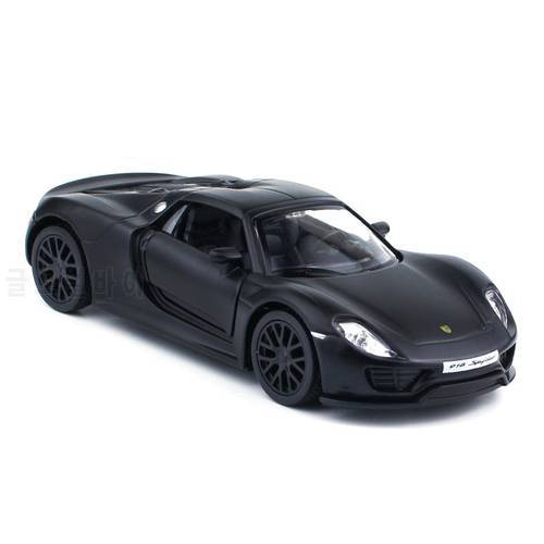 nobox 1:36 Porsche 918 Metal Vehicle Diecast Pull Back Cars Model Toys For Boy Collection Xmas Gift Office Home Decoration A37