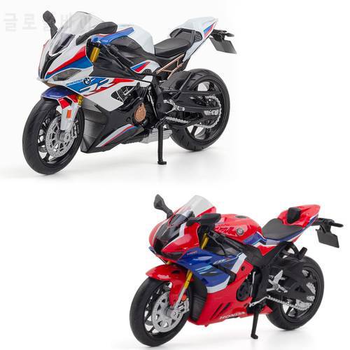 Hot 1:12 Scale Germany Bm S1000rr Metal Model With Light And Sound Honda Cbr 1000rr Diecast Motorcycle Vehicle Alloy Toys