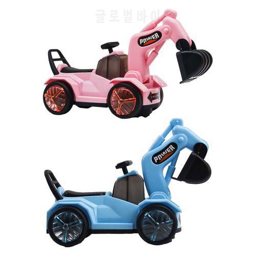 Electric Excavator Engineering Cars Toys Rideable Excavator Gifts