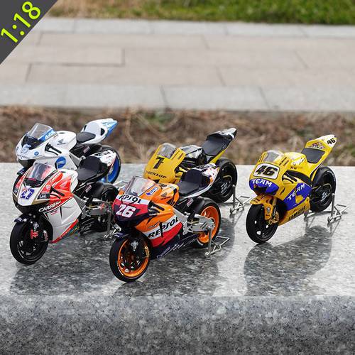 GUILOY1:18 Yamaha YZR M1 RC211V Motorcycle Grand Prix Alloy Diecast Motorcycle Model Metal Collection Decoration