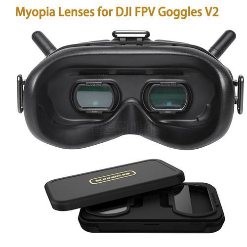 For DJI FPV Corrective Lenses Myopia Nearsighted Glasses Aspherical Resin Lenses Accessories for DJI FPV Goggles V2