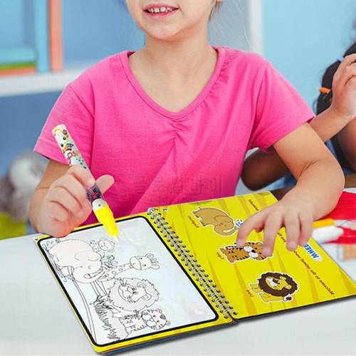 1pcs Magical Book Water Drawing Toys Reusable Coloring Book Magic Water Drawing Book Sensory Early Education Toys