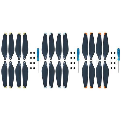 8Pcs Blade Props Low Noise Quick Release Upgrade Parts Wing Fans Lightweight Propeller Drone for DJI Mini 3 Accessories