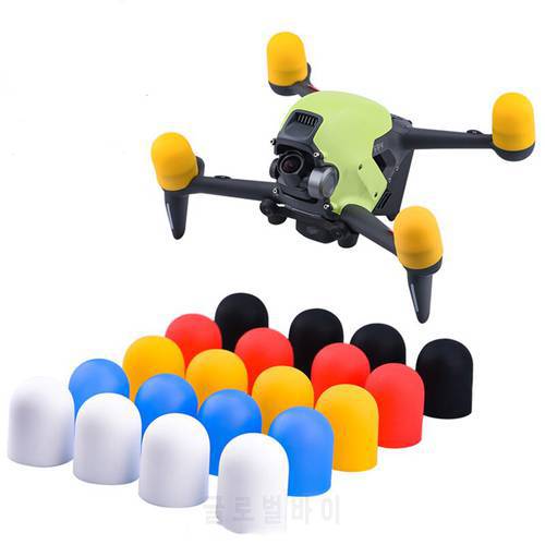 4pcs / Set Dust-proof Motor Cover Cap Protector for DJI FPV Combo Drone Accessories Engine Protective Colorful Soft Hat