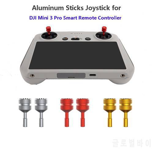 For DJI RC Controller Aluminum Sticks Joystick for DJI Mini 3 Pro Smart Remote Control Replacement Thumb Rocker Accessories