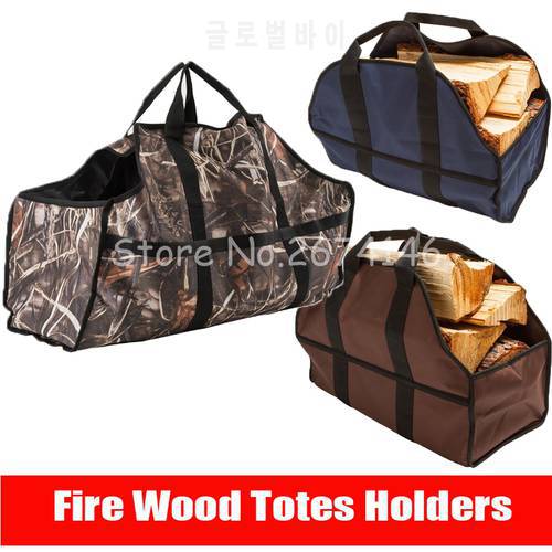 Large capacity Canvas Logs Carrier Fire Wood Totes Holders Firewood carrier Tote Bag holders Carrying for Fireplace toolkit