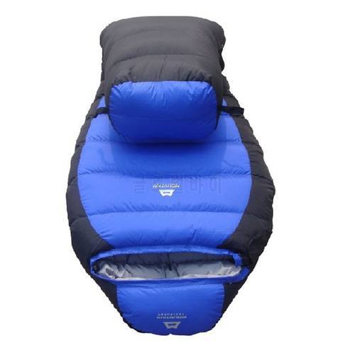 Ultralight camping sleeping bag Mummy Bag white duck down sleeping bag goose down sleeping bag for free shipping
